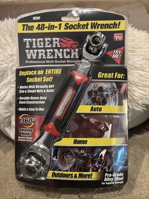 Tiger Wrench 48-in-1 Professional Tiger Socket Wrench Pro-Grade Alloy Steel