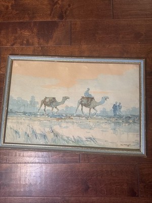 D. Hidayet (1912-1972) Original watercolor