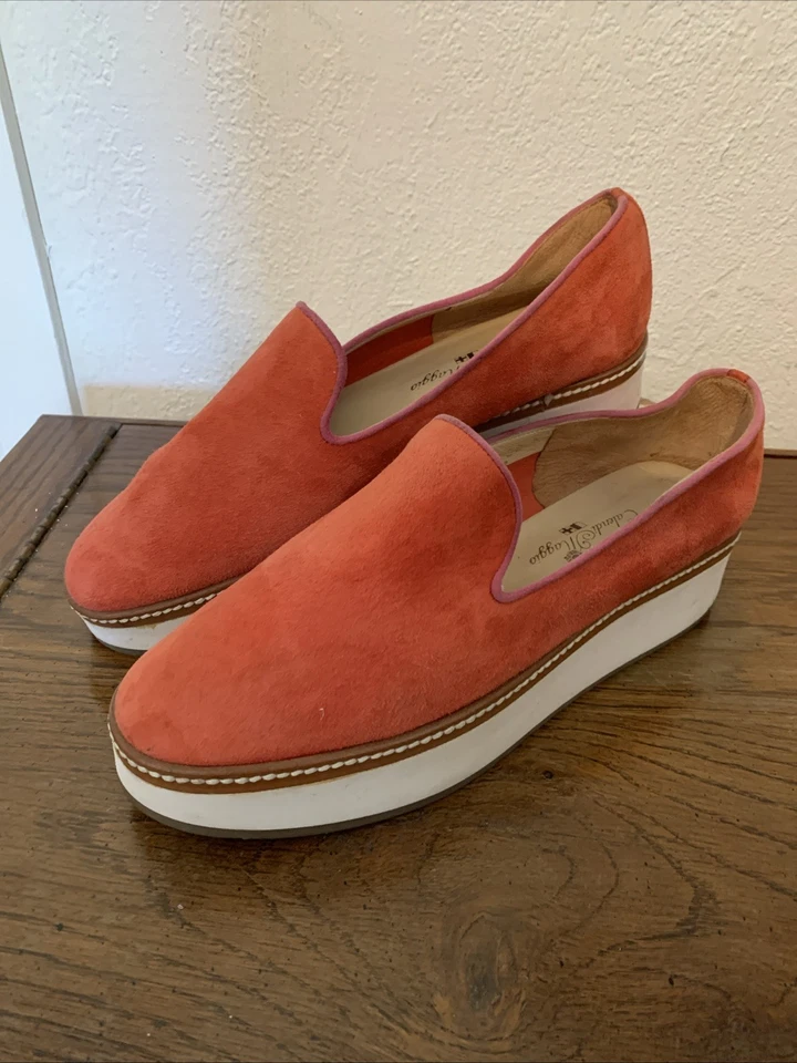 Softwalk Westport S2011-840 Mujer Naranja Gamuza Mocasín Zapatos Planos EE. UU. 7 (38) Foto 2 de 4