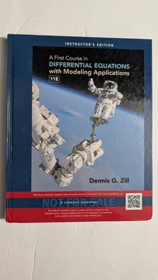 A First Course in Differential Equations HC, instructors Edition Very Good 