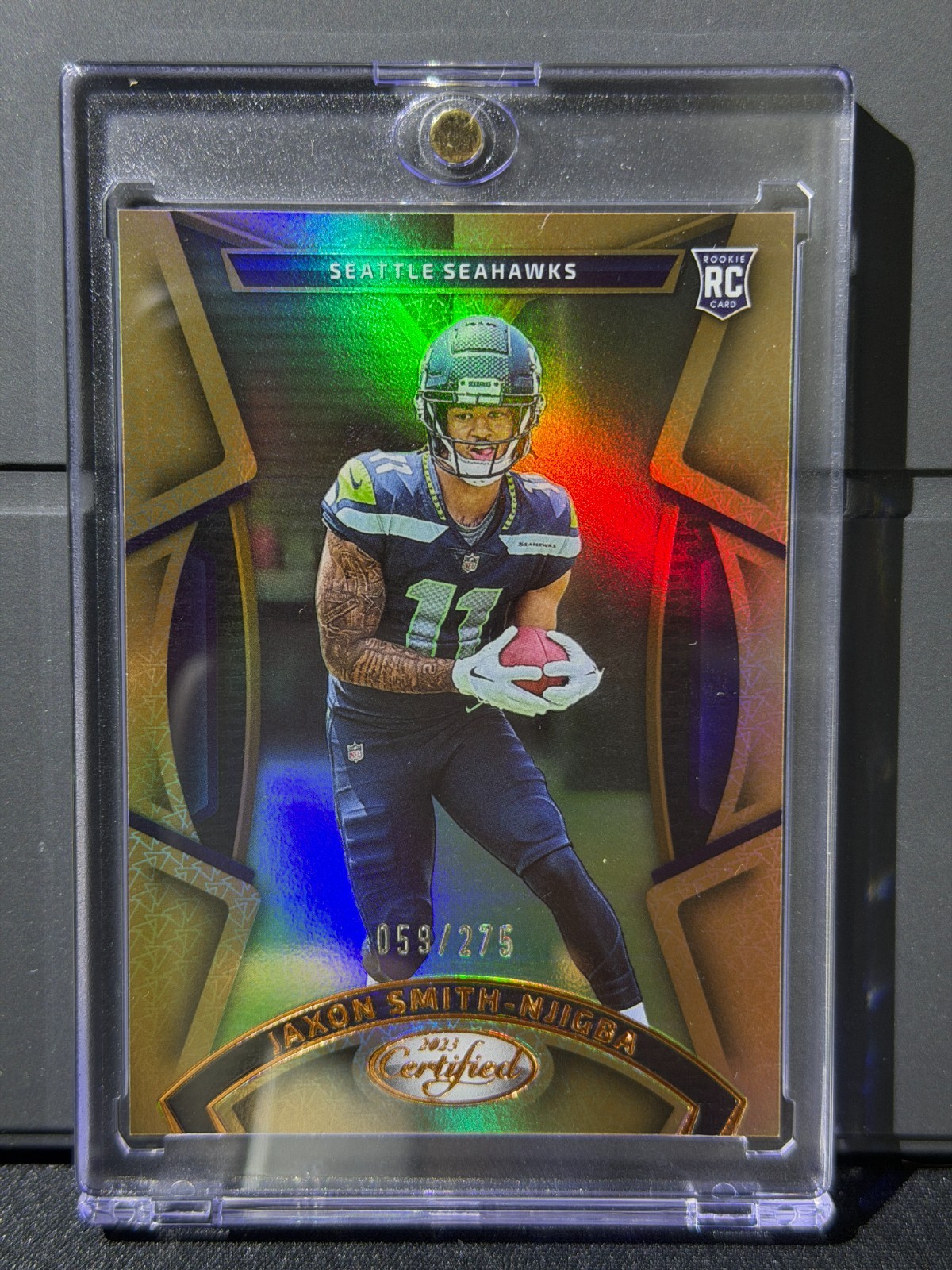 2023 Panini Certified - Rookies Jaxon Smith-Njigba #112 Mirror Bronze /275 (RC)