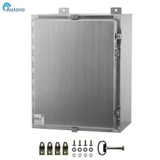 12 x 12 x 8'' 304 Steel Electrical Enclosure Box, IP66 Waterproof  Dustproof