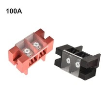 High Current Terminal Block for Energy Storage 100A Pure Copper Connectors 2X