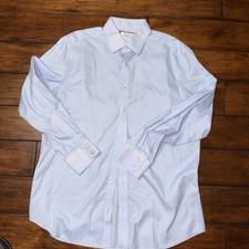 Charles Tyrwhitt Dress Shirt Men's 16 1/2 34 Slim Fit Non Iron