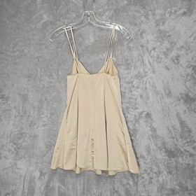 Aubade Paris 8140 Champagne Satin Mini Slip Dress Womens S Babydoll Balletcore