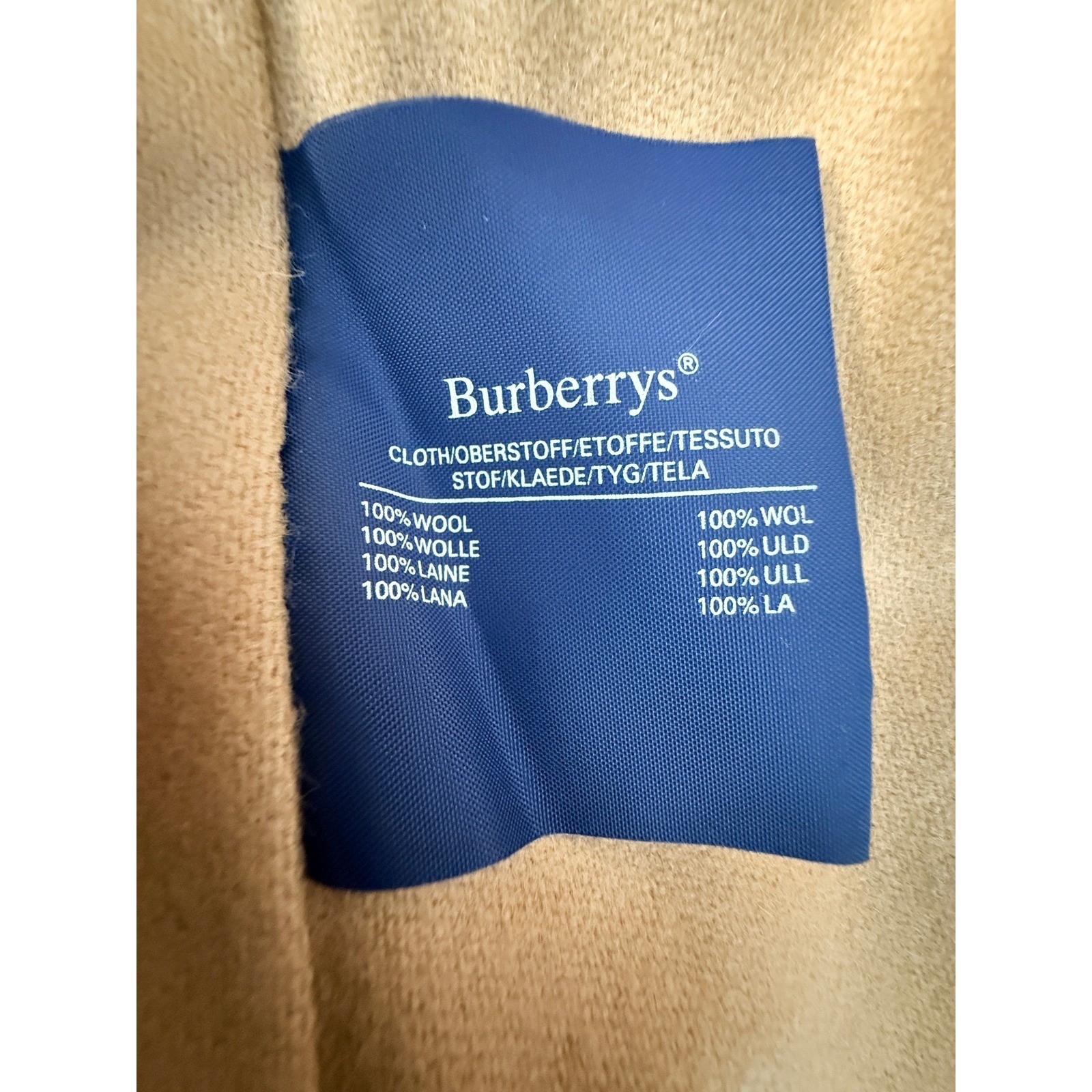 Vintage New Burberrys' of London Victoria Trench Coat Tan Belted Warmer 96' NWT image 10