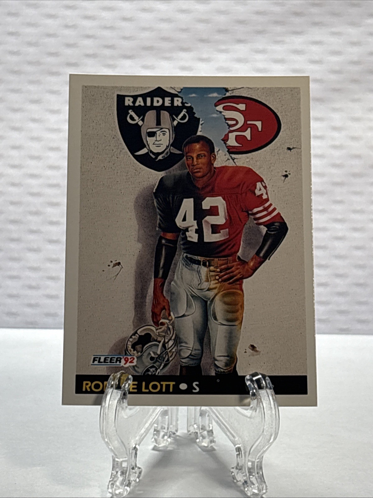 1992 Fleer Pro Vision Ronnie Lott #472 49ers/Raiders RARE