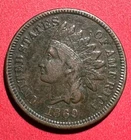 1869 US Indian Head Cent! Choice VF Details! Semi Key Date! Old US Coin!