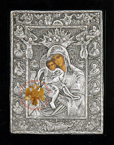 Orthodoxe Ikonen mit Metallabdeckung verschiedene Themen auf Holz Teil B orthodox Ikonen - Bild 11 von 41