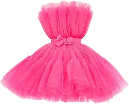 2022 Fuchsia Short Prom Dresses Tulle 