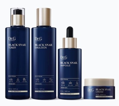 Dr.G Black Snail Prestige 4pcs Set | Toner, Emulsion, Ampoule