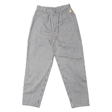 Vintage Deadstock 80s Gitano Striped Pant Baggy Junior 13/14 (28x28) Pleated NWT