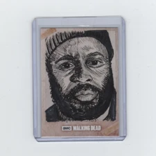 WALKING DEAD EVOLUTION TYREESE SKETCH CARD BY ARTIST JERRY BENNETT    1/1!