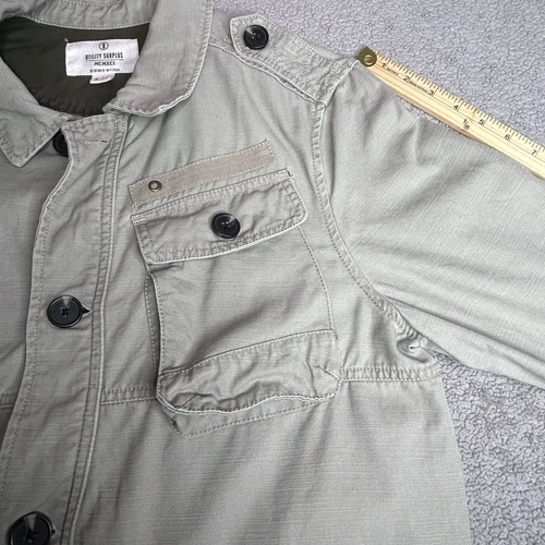 Cotton On Utility Surplus Jacket Mens Medium Harajuku Field Jacket Cargo Skull image 9