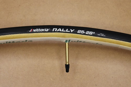 Vittoria Rally Tubular Tires 700x23, 25 Black or Tan Add Mastik One Tubular Glue - Picture 8 of 9