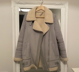aviator coat zara