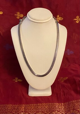 Unisex Necklace Choker Chain Metallic Snake Link Pattern Minimalism