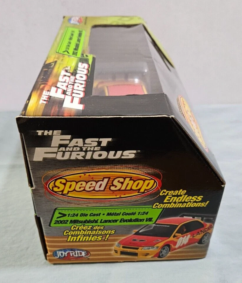 *RARE* FAST & FURIOUS JOYRIDE 1:24 Die-cast 2004 Mitsubishi Red Lancer Evo VII - Image 3 of 4