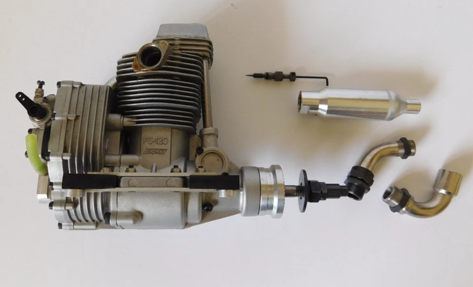 OS 120 Supercharged Engine FS-120S-SP 120S SP FS 35522 - Image 2 of 4