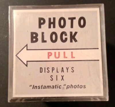 1971 Instamatic Six Photo Display Block Plastic Cube - Hong Kong