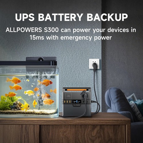 Portable Power Station 300W (Peak 500W), 288Wh Backup Battery Power Supply - Picture 6 of 13