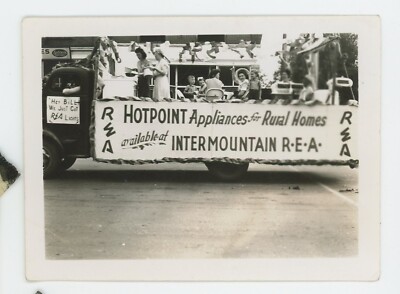 Vintage Photo Parade Float RWA Hotpoint Washing Machine Lady Littleton CO 1950s