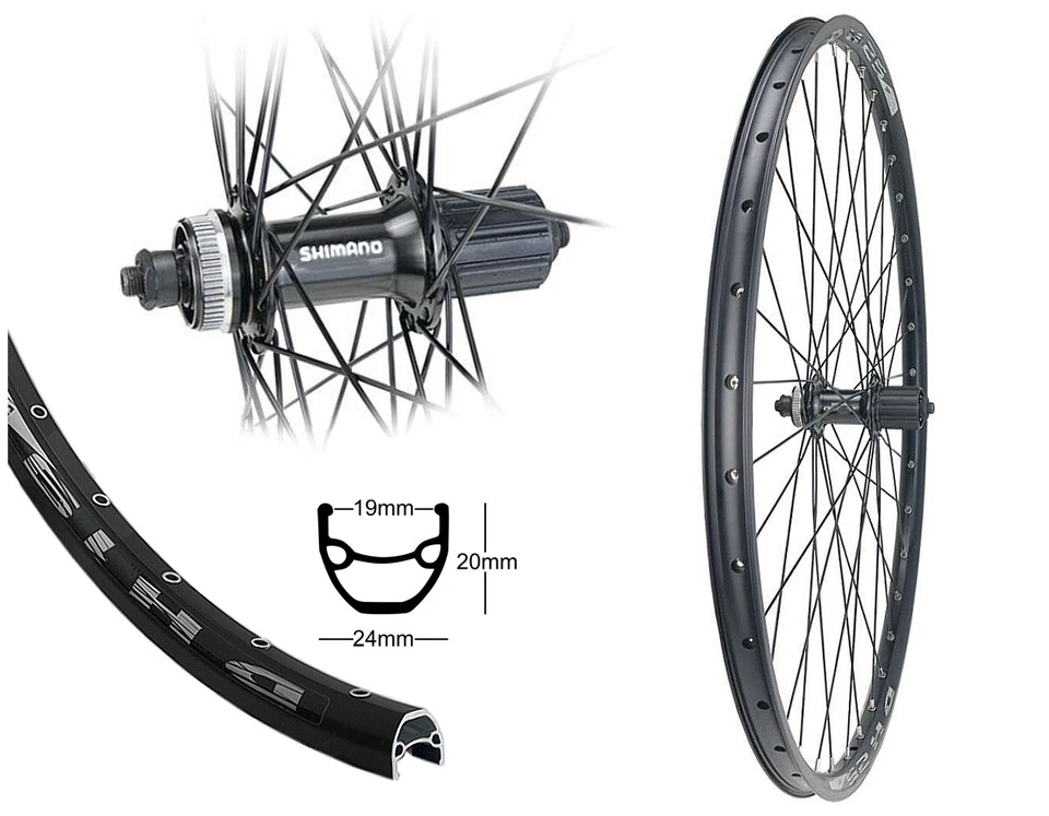 BÄRWINKELS Hinterrad 28" Shimano Disc Centerlock MTB 8/9/10 fach 19-622 Hohlkammerfelge