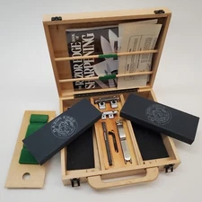 NOS Razor Edge Ultimate Sharpening Kit Complete System w/Stones Guide DVD & Case