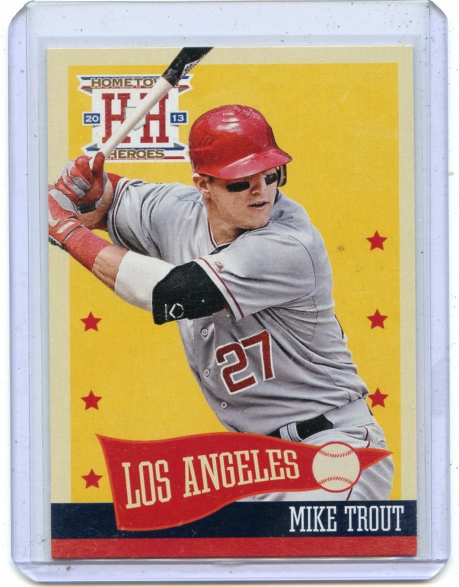 2013 PANINI HOMETOWN HEROES #224 MIKE TROUT, LOS ANGELES ANGELS, 062420