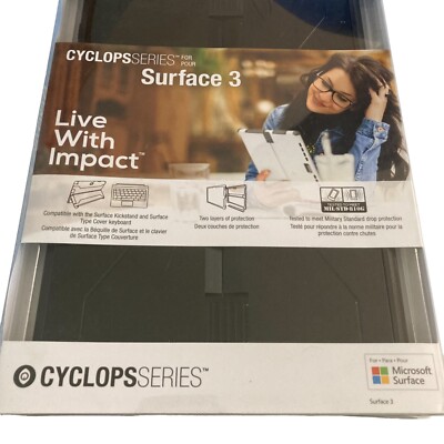 Trident Case Protective Drop Protection Cyclops Series for Microsoft Surface 3