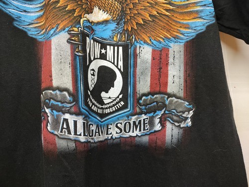 Herren All Gave Some, Some Gave All POW-MIA Biker T-Shirt Größe Med. - Bild 3 von 9