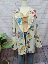 Vintage 80s Reflections Abstract Blazer - 16T