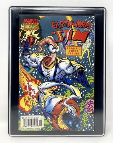 RARE Vintage EARTHWORM JIM #1 Marvel Comics 1ère Apparition Livre ! Jeu vidéo années 90 - Photo 1 sur 14