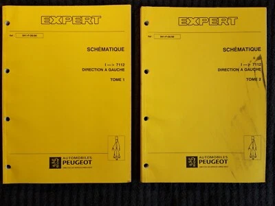 (305MA) 2 Manuels d'atelier PEUGEOT EXPERT - Schématique I--- 7112, Tomes 1 & 2. - Photo 1/4