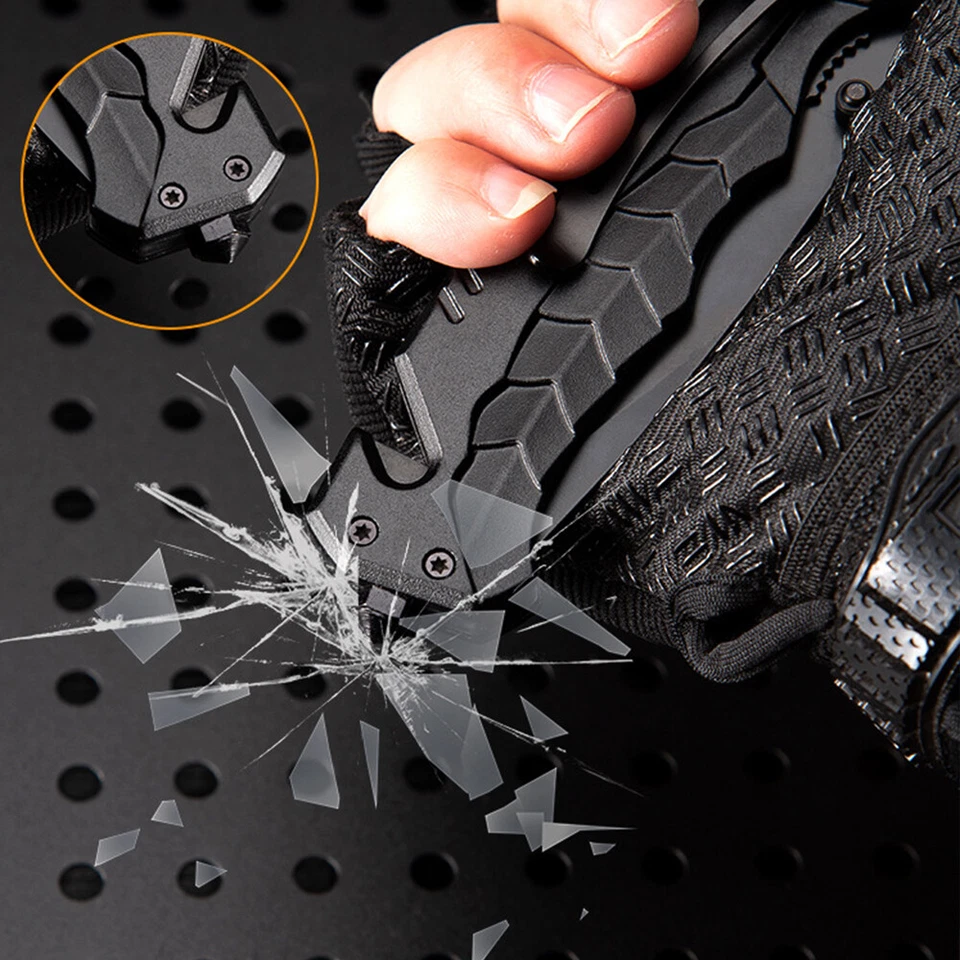 Тактический пружинный складной карманный нож 7,9 дюйма с открытым лезвием охотничий нож инструмент - Изображение 3 из 4