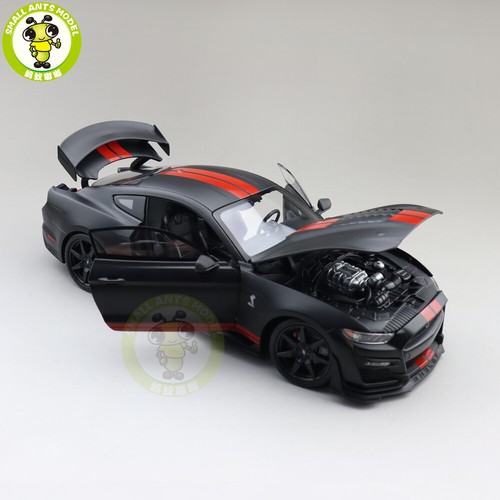 1/18 2020 Ford Mustang Shelby GT500 Maisto 31388 Matte Black Diecast Model Car - Picture 9 of 13