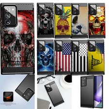 Case For Samsung Galaxy Note 20  Flex TPU Fiber SET3 Slim Black Cover