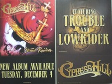 Cypress Hill 2001 Stoned Raiders 2 sided promo poster Flawless New Old Stock