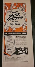 Castle Films Color Cartoons Print Ad Advertisement 1941 5x13