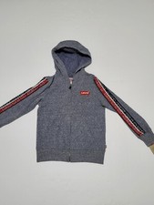  C Levi's Full Zip Hoodie Gray Size Kid's Small 8-10Yrs Long Sleeve