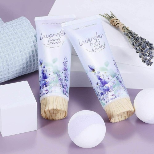 ✅⭐ESPAÑA ENVIOS⭐ Set de Baño para Mujer SPA Fragancias de Lavanda Cesta - Imagen 4 de 24
