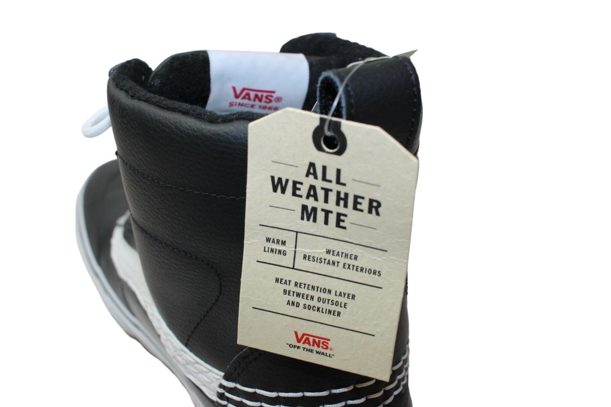 Vans ALL Weather MTB Boot Black / White Waffle Sole Men display picture 2