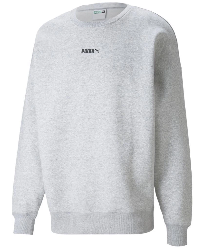 salon Te voet snor Puma Men&#039;s Light Gray Heather Classics Oversized Crew Neck Sweatshirt  Size S | eBay