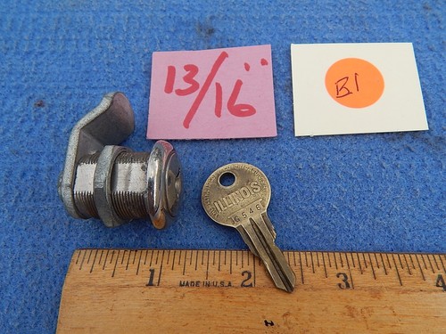 1950s Arcade Game Lock & Key ~ 13/16 inch Illinois Lock & key G 546 | eBay