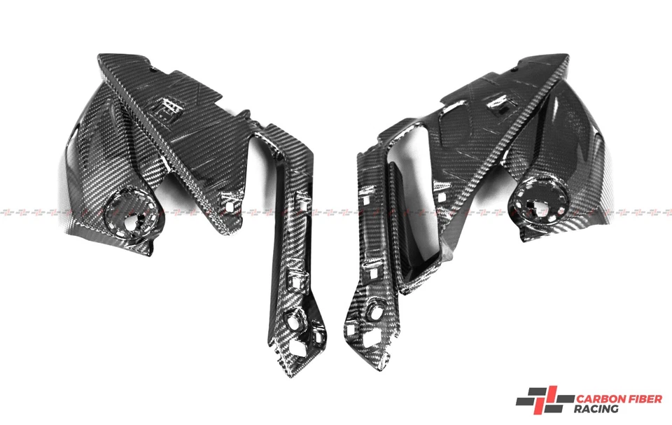 Paneles laterales superiores de fibra de carbono para BMW R1250RS 2021-2023 Foto 3 de 4