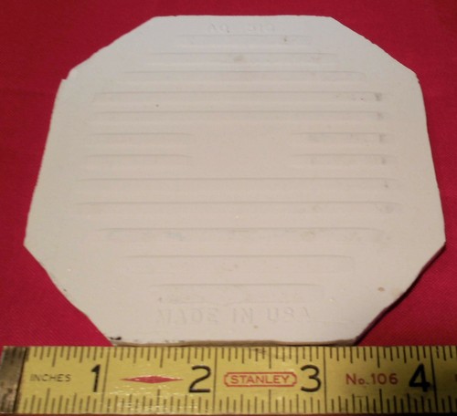1 pc. Octagon Ceramic Tile 4-1/4": White Crystalline by American Olean Co. NEW - Picture 9 of 12