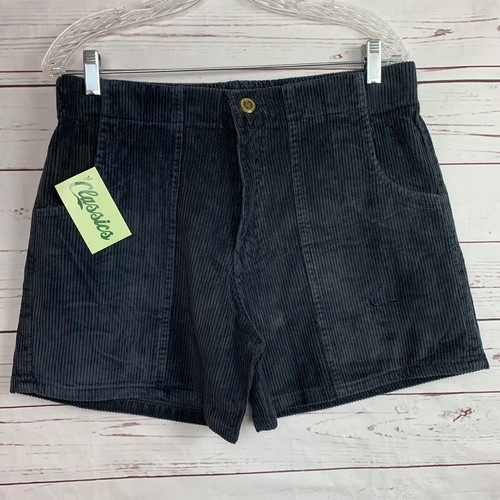 Vintage Shorts dunkelblau Gr. 36-38 Cord Klassiker OP Style Neu