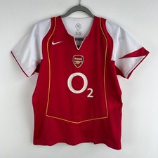 Arsenal London 2004/2005 Nike Home Football Soccer Shirt Jersey Women's Size L