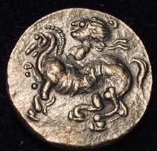 100 BC Keltische St&auml;mme Kelten Gallier Quinar Stater Neu