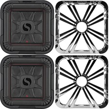 Kicker (2) 46L7T102 L7T L7-Thin 10-Inch (25cm) Subwoofer, Dual Voice Coil, 2-...